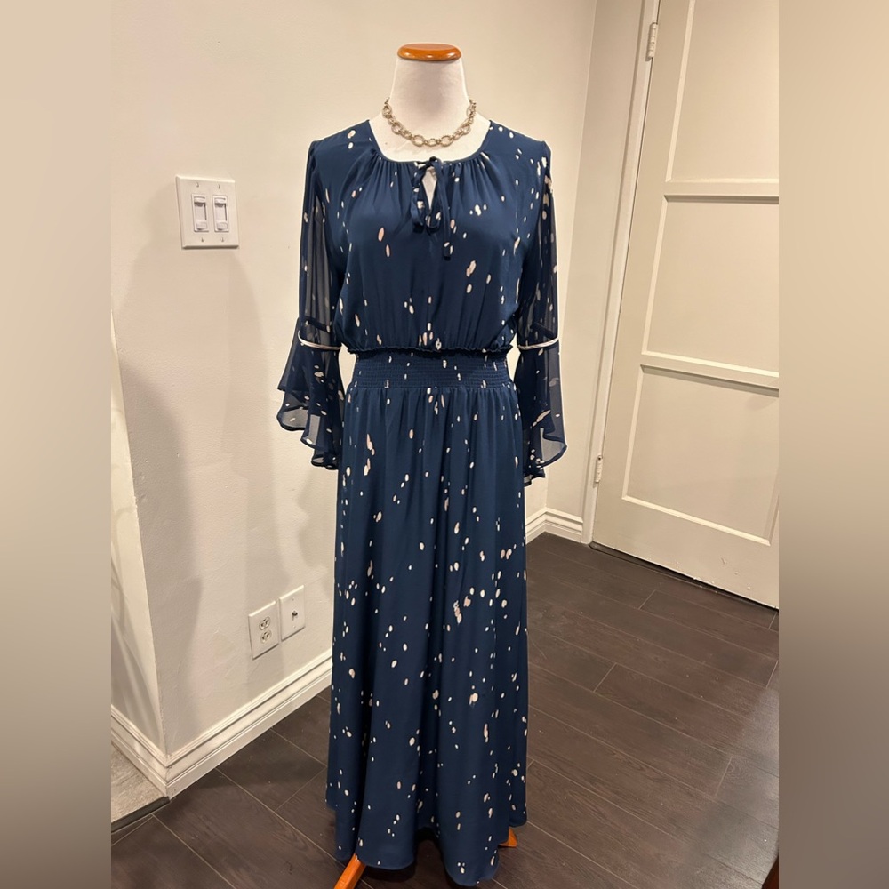 The Cause Collection NWT Size M Maxi Navy Blue Dress